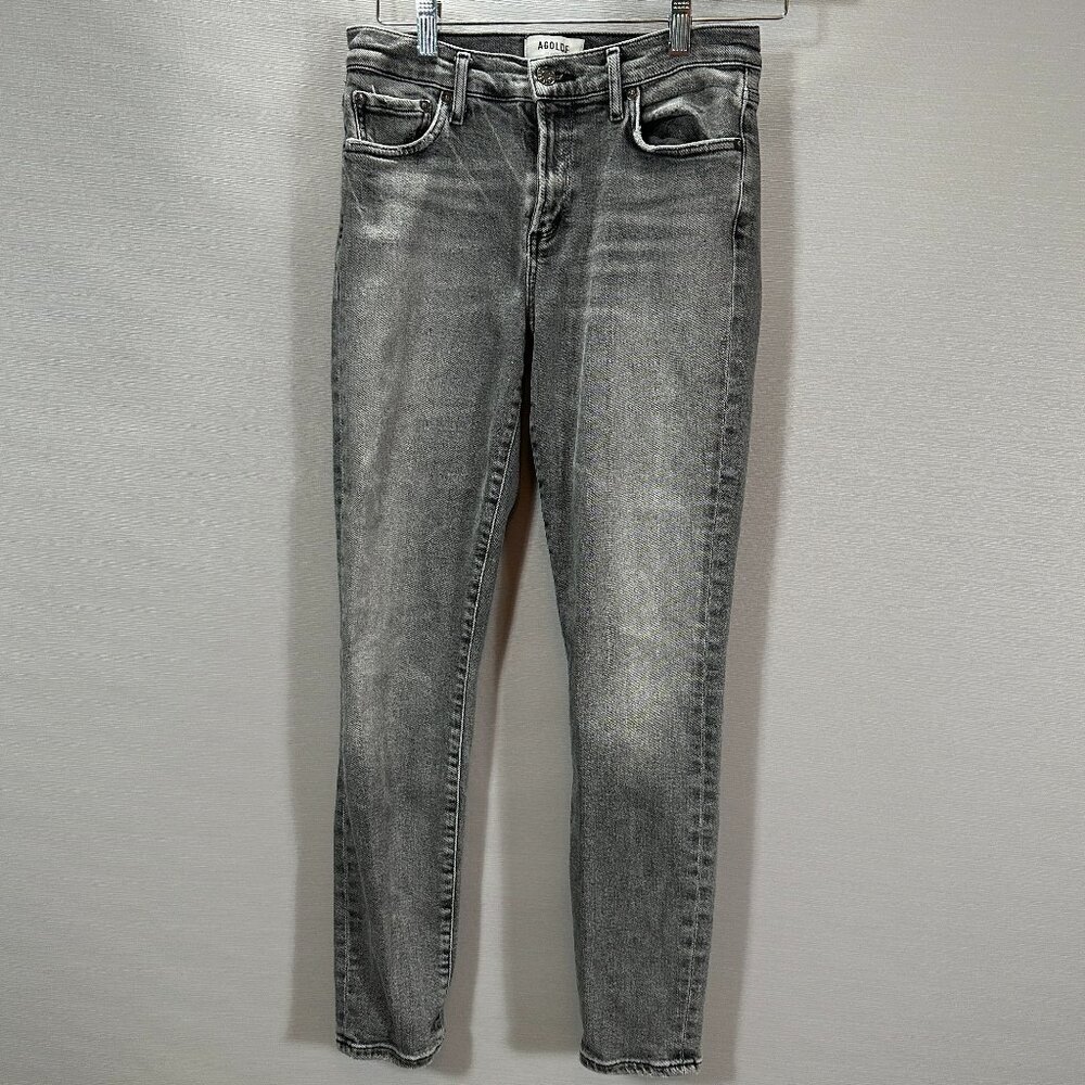 Agolde Jeans Womens 26 Sophe High Rise Skinny Cotton Stretch Pockets Gray
